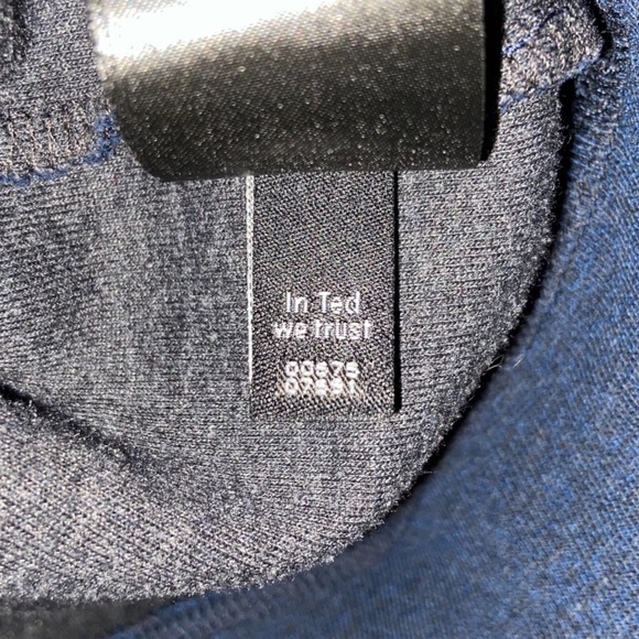 TED BAKER London Navy Blue Valerio Sweater Half Zip Pullover Size Small - Picture 10 of 15